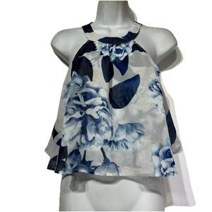 Show Me Your Mumu Mateo Tie Top Bouquet Blouse Size S